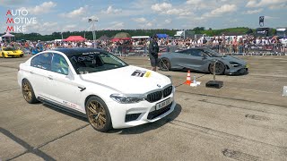 1169HP BMW M5 F90 vs 1100HP McLaren 765LT [upl. by Nref121]