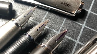 What Size Lamy Fountain Pen Nib Should I Buy With Writing Comparison [upl. by Violet]