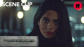 Shadowhunters  Season 2 Episode 19 Izzy Saves Jace  Freeform [upl. by Aihsenyt]