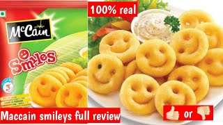 How to make McCain Smiles and Crazy fries  Potato Smiley Recipes [upl. by Ahteral]