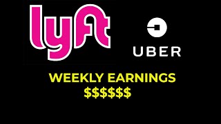 UBER LYFT WEEKLY EARNINGS REPORT SEP 25 TO OCT 1 [upl. by Lehcar982]