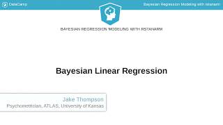 R Tutorial Bayesian Linear Regression [upl. by Chan]