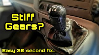 Stiff Gearstick Stuck Shifter Common Problem Fixed in 30 Secs Its Not Your Gearbox [upl. by Griggs487]