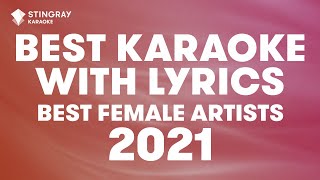 MEGA HITS 2021 BEST FEMALE KARAOKE WITH LYRICS 💖 OLIVIA RODRIGO JESSIE J BILLIE EILISH DUA LIPA [upl. by Shurlock]