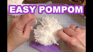 How to Make a PomPom using Pom pom loom knitting [upl. by Nylsor215]