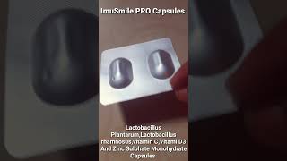 ImuSmile PRO CapsulesLactobacillus Plantarum Lactobacillus Rnamnosus Vitamin CVitamin D3 And Zinc [upl. by Anelram]