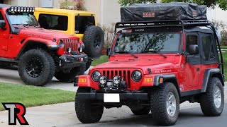 My Sons JEEP WRANGLER BUILD is Starting to Come Together – Roof Rack Install [upl. by Anjela]