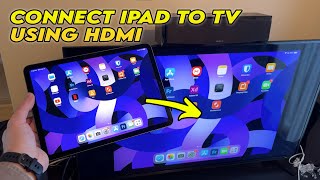 How To Connect iPad to TV Using HDMI Cable iPad Air Pro [upl. by Wenn998]