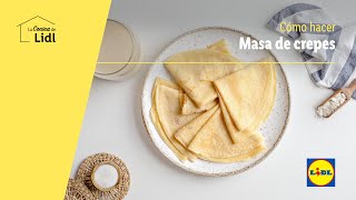 Cómo hacer masa de crepes 🥞 🥛  Recetas con masas  Lidl España [upl. by Ware806]