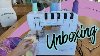 Maquina collaretera  recubridora caseraCover stitch  UNBOXING BROTHER CV3550 [upl. by Aniela]