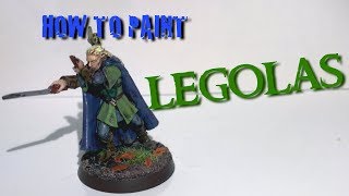 How to Paint Legolas  Lord of the Rings Warhammer  Middle Earth Strategy Battle Game [upl. by Asirrak]