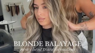 BRIGHT BLONDE BALAYAGE [upl. by Airdnaz]