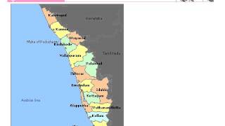 Kerala Editable Map [upl. by Dermott139]