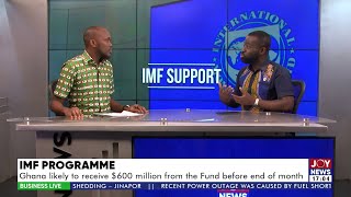 Ghana likely to receive 600 million from the IMF before end of month  Business Live [upl. by Mchale]