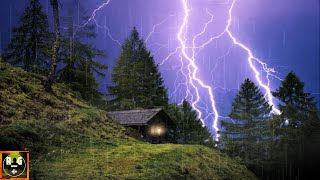 Thunderstorm Sounds  Rain with Heavy Thunder and Loud Lightning Strikes for Sleeping Relaxing [upl. by Korns]