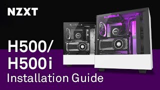 NZXT H500H500i Installation Guide  Building a PC with Our New Compact MidTower ATX Case [upl. by Rodoeht]