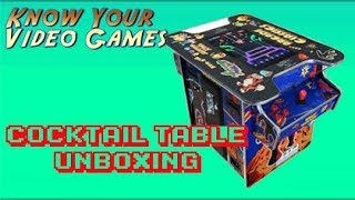 Abvideoarcades Cocktail Arcade Machine W 412 Classic games  Unboxing [upl. by Peadar]