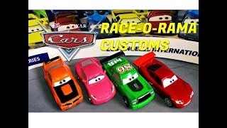 Cars RaceORama Mattel Customs Showcase [upl. by Esinad838]