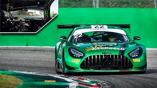 Mercedes AMG GT3 Evo 2020 OnBoard Warm Up amp Sound at Monza Circuit [upl. by Preuss545]