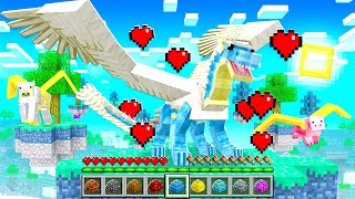 Taming a SKY DRAGON in MINECRAFT rare [upl. by Aihsyn]