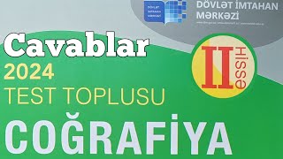 Coğrafiya yeni test toplusu cavabları 2ci hissə 2024 DİM [upl. by Sefton]