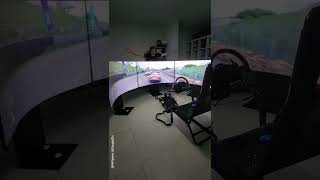 Triple screen racing setup Samsung Odyssey Ark [upl. by Fernas]