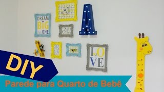 DIY Parede Decorada para quarto de bebê [upl. by Winograd954]