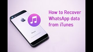 How to Restore WhatsApp Data from iTunes [upl. by Paley984]