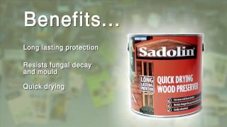 Sadolin Quick Dry Wood Preserver [upl. by Yvor563]