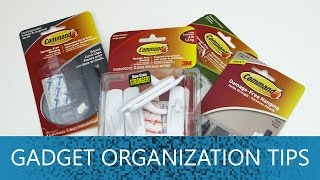 Gadget Organization Tips using 3M COMMAND STRIPS [upl. by Collayer876]