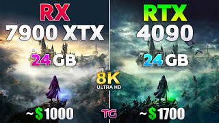 RTX 4090 vs RX 7900 XTX  Test in 8K [upl. by Crockett]