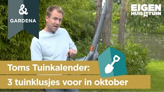 Oktober 3 klusjes die je deze maand in de tuin kunt doen  Toms Tuinkalender  Eigen Huis amp Tuin [upl. by Andi973]