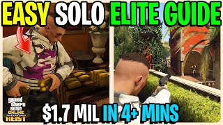 INSANE 4 Minute Cayo Perico Heist SOLO Guide With Elite Challenge in 2023 GTA 5 Online [upl. by Nihsfa]