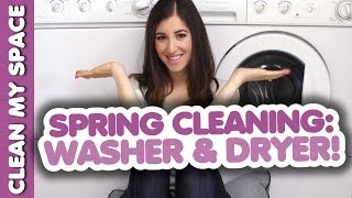 HOW TO CLEAN YOUR WASHER amp DRYER Simple amp Fresh Laundry Cleaning Ideas Clean My Space [upl. by Bedad308]