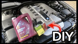 BMW 760Li N73 Oil and Filter Change [upl. by Stevie520]