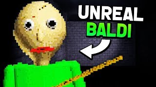 UNREAL REMASTERED VERSION Baldis Basics 13 Update Mods Gameplay [upl. by Errehs]