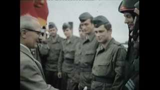 Genosse Erich Honecker NVA militärische Manöver 1979 [upl. by Tildy]