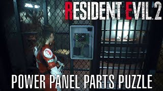 Resident Evil 2 Remake  Power Panel Parts Puzzle [upl. by Farlie688]