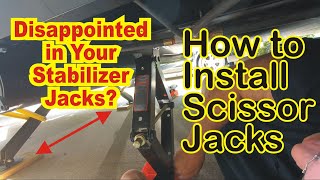 How To Install Scissor Jacks on Your RV [upl. by Annawd]