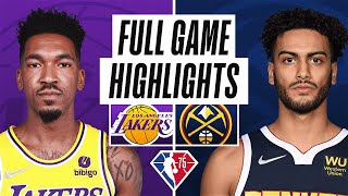 LAKERS at NUGGETS  FULL GAME HIGHLIGHTS  April 10 2022 [upl. by Akimet]