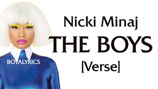 Nicki Minaj  The Boys Verse  Lyrics [upl. by Berga424]