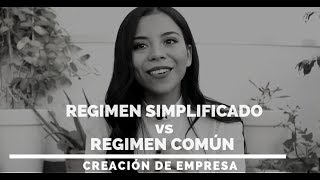 Regimen Simplificado vs Regimen Común Creaciondeempresa Emprendimiento [upl. by Sowell]