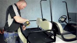 Rear Seat Kit for Yamaha® Drive®  How to Install Video  Madjax® Golf Cart Accessories [upl. by Nawram]