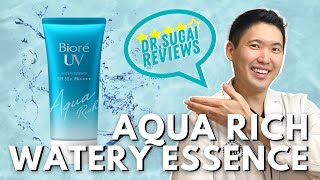 Dr Sugai Reviews Biore UV Aqua Rich Watery Essence Sunscreen SPF50 [upl. by Beeck20]