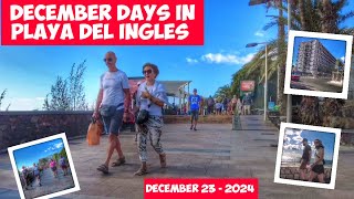 Gran Canaria 🌴DECEMBER DAYS IN PLAYA DEL INGLES  2024 [upl. by Fransisco]