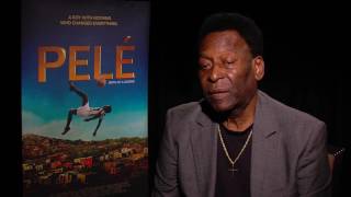 PELÉ interview  most recent interview with Pelé talking about the movie Pelé Birth Of A Legend [upl. by Slaby]