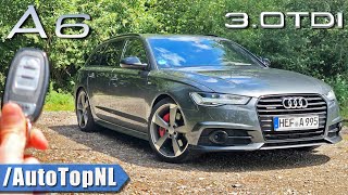 Audi A6 C7 Competition 30 BiTDI REVIEW on AUTOBAHN NO SPEED LIMIT by AutoTopNL [upl. by Adnawyt]