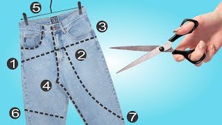 7 IDEIAS DE TRANSFORMAÇÃO DE CALÇA JEANS  IDEIAS INCRÍVEIS COM JEANS  IDER ALVES [upl. by Notirb]