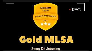 🪙 GOLD MLSA Swag Box Unboxing 🎁  Microsoft Learn Student Ambassador [upl. by Athiste]