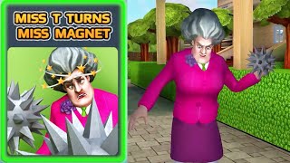 Scary Teacher 3D  miss T Turn Miss Magnet Walkthrough iOS Android [upl. by Whittaker]